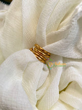 Premium AD Stone Toe Rings -Red-G10040